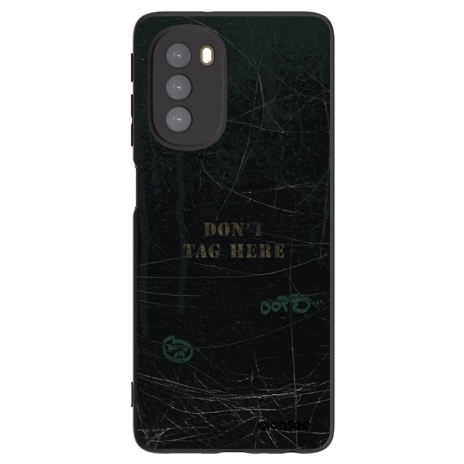 Picasee husă neagră din silicon pentru Motorola Moto G51 - DON´T TAG