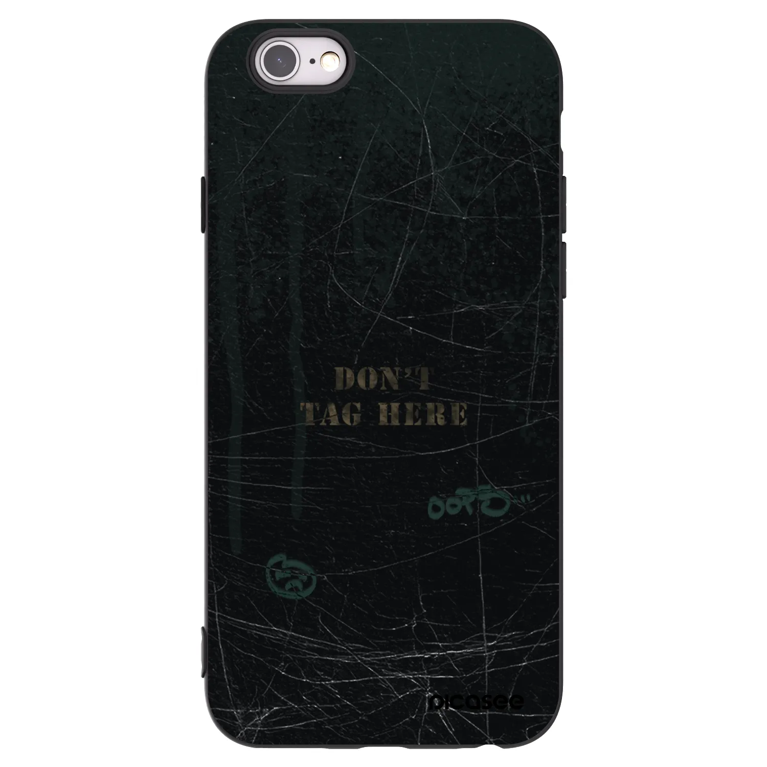 Picasee husă neagră din silicon pentru Apple iPhone 6/6S - DON´T TAG