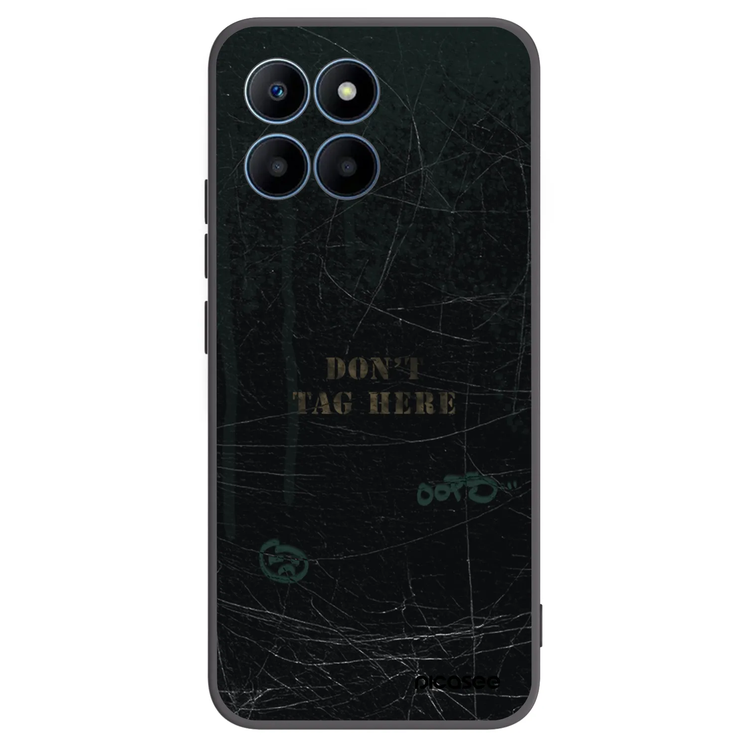 Picasee husă neagră din silicon pentru Honor 70 Lite - DON´T TAG