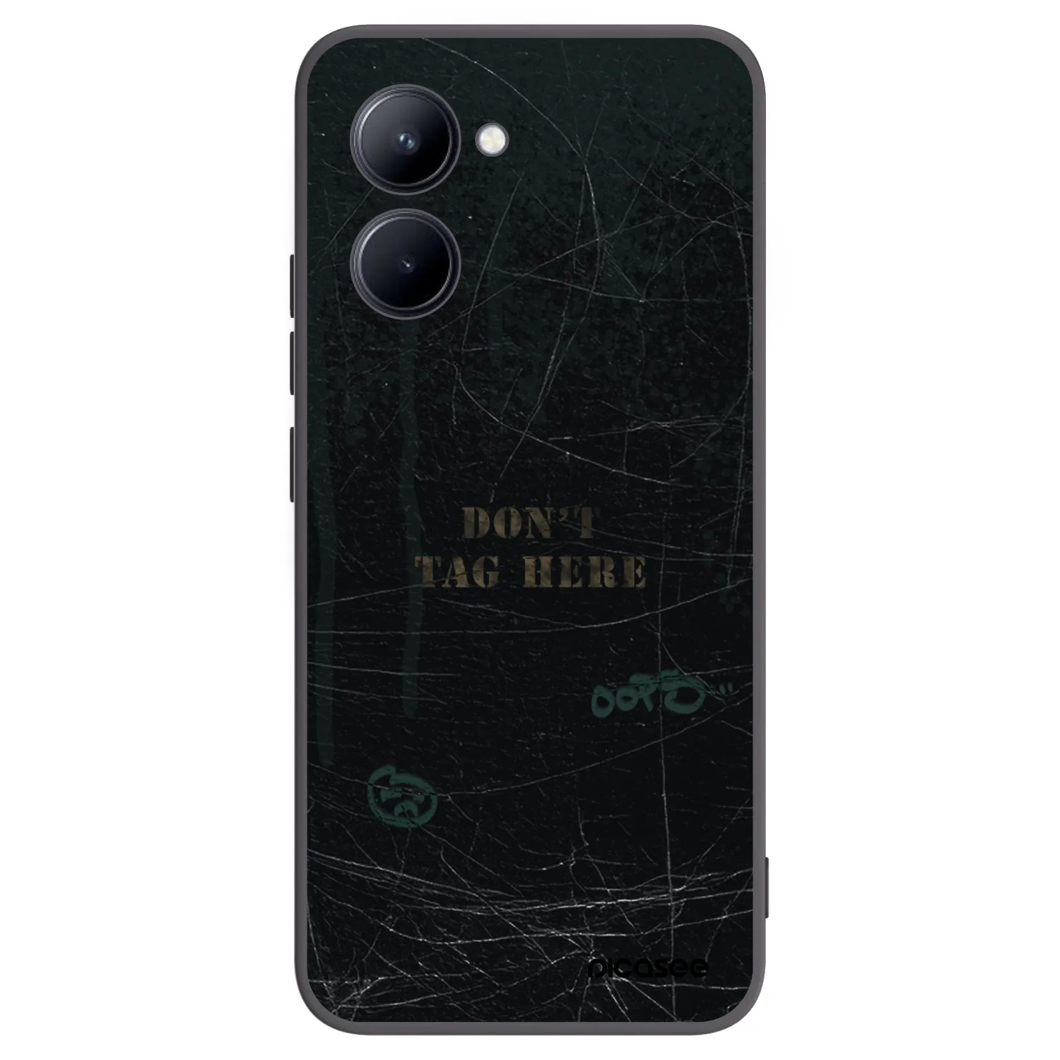 Picasee husă neagră din silicon pentru Realme C33 (2023) - DON´T TAG