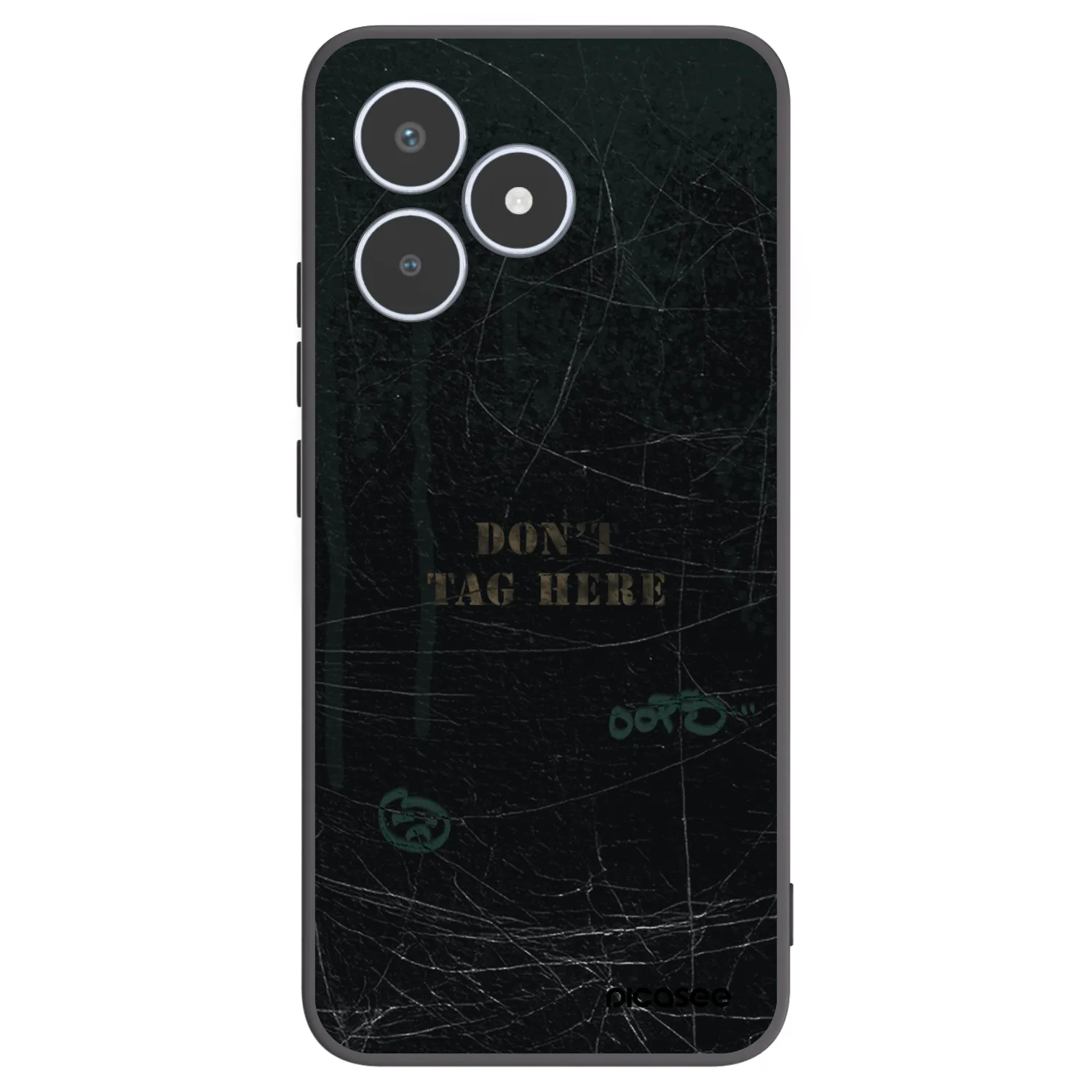 Picasee husă neagră din silicon pentru Realme C53 - DON´T TAG