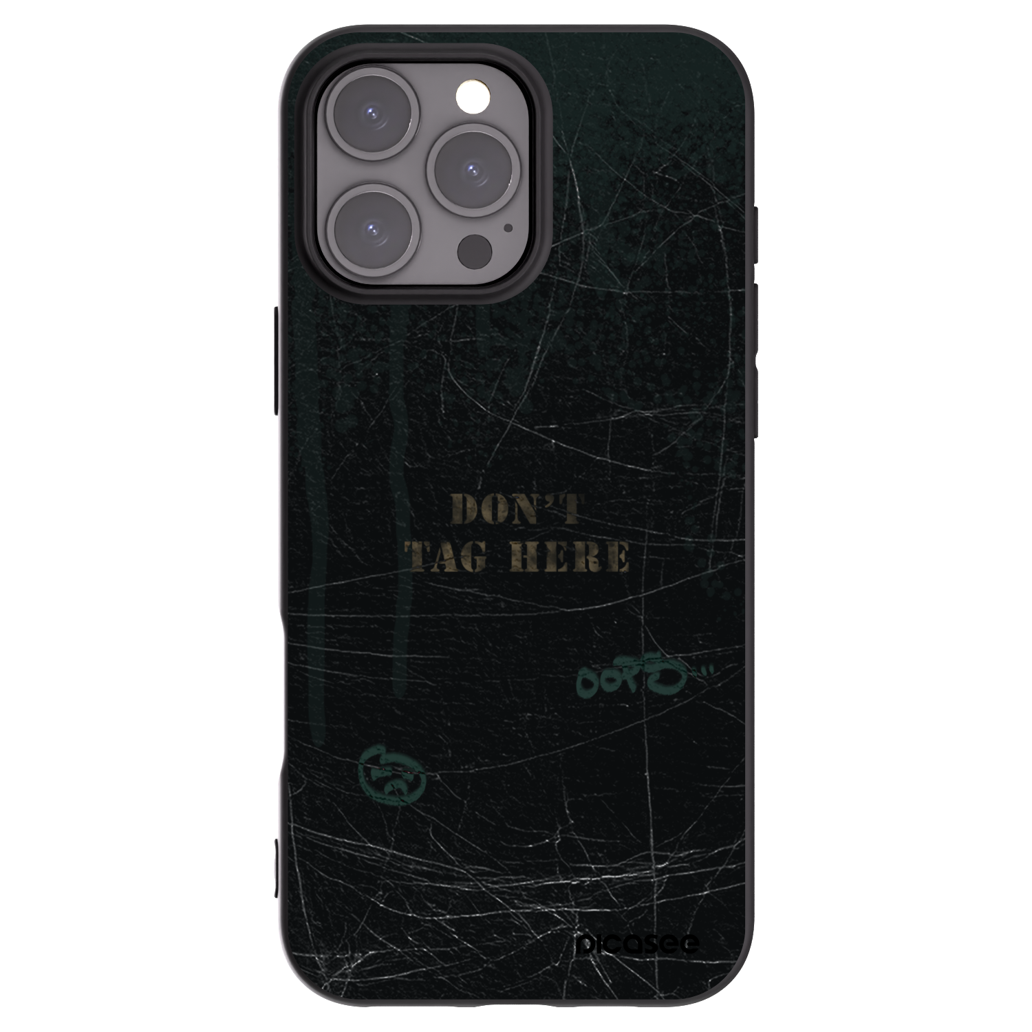 Picasee husă neagră din silicon pentru Apple iPhone 16 Pro Max - DON´T TAG