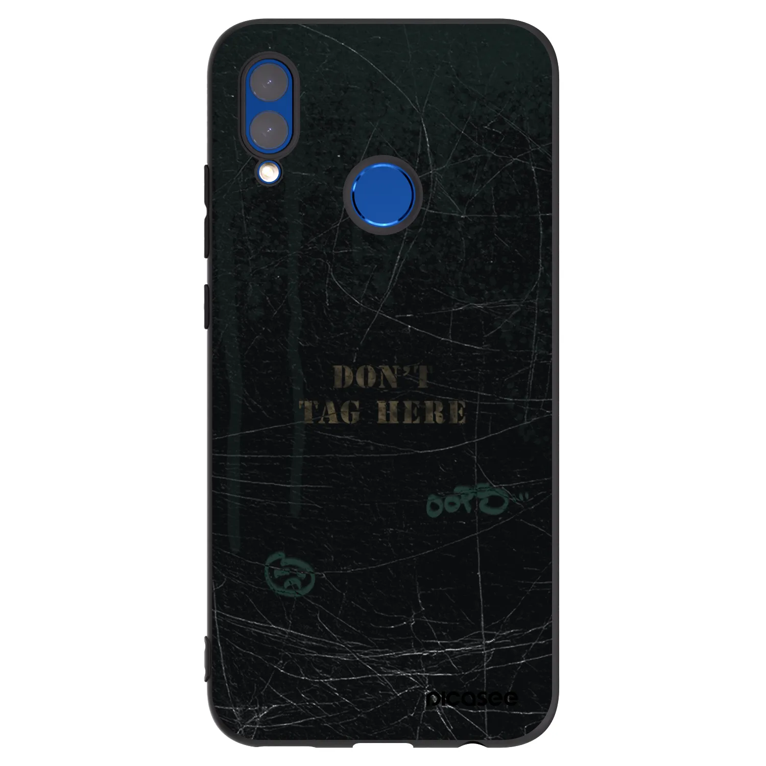 Picasee husă neagră din silicon pentru Honor 10 Lite - DON´T TAG
