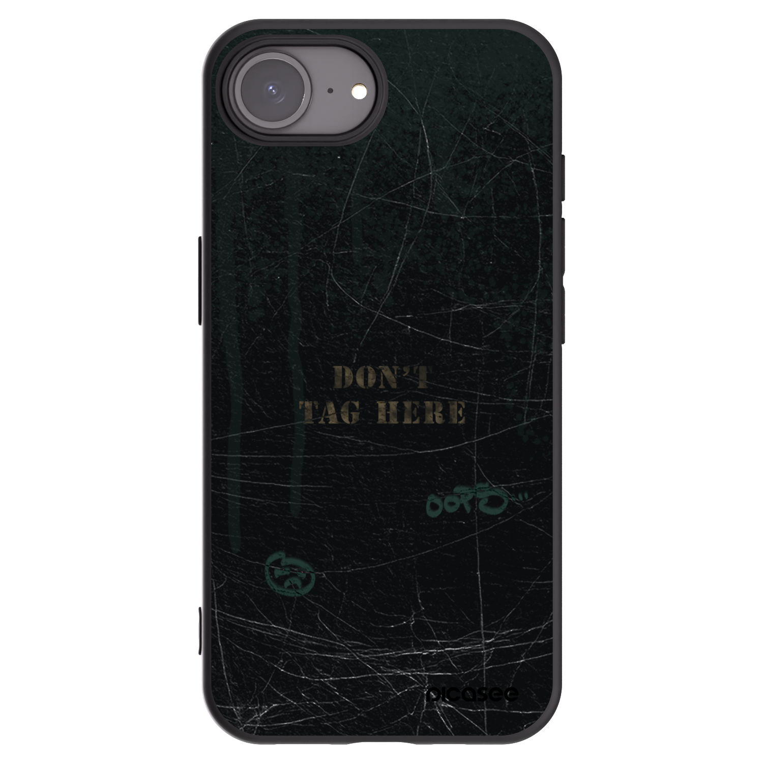 Picasee husă neagră din silicon pentru Apple iPhone 16e - DON´T TAG