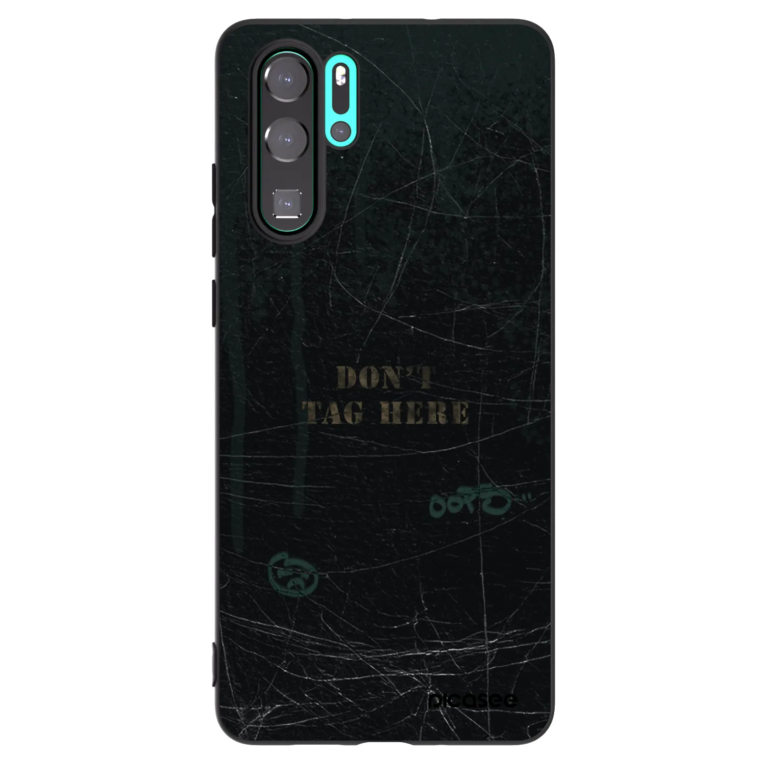 Picasee husă neagră din silicon pentru Huawei P30 Pro - DON´T TAG