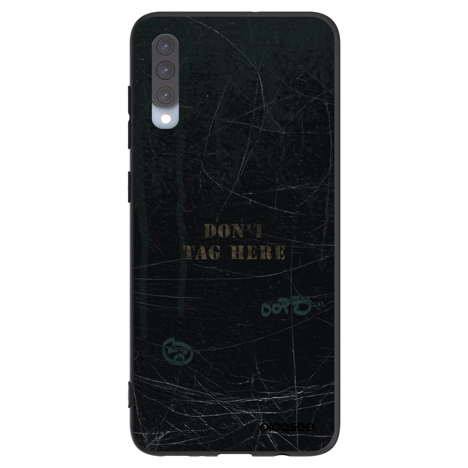 Picasee husă neagră din silicon pentru Samsung Galaxy A70 A705F - DON´T TAG