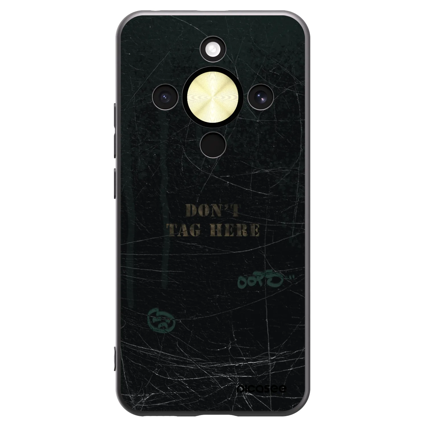 Picasee husă neagră din silicon pentru Honor Magic8 Lite 5G - DON´T TAG
