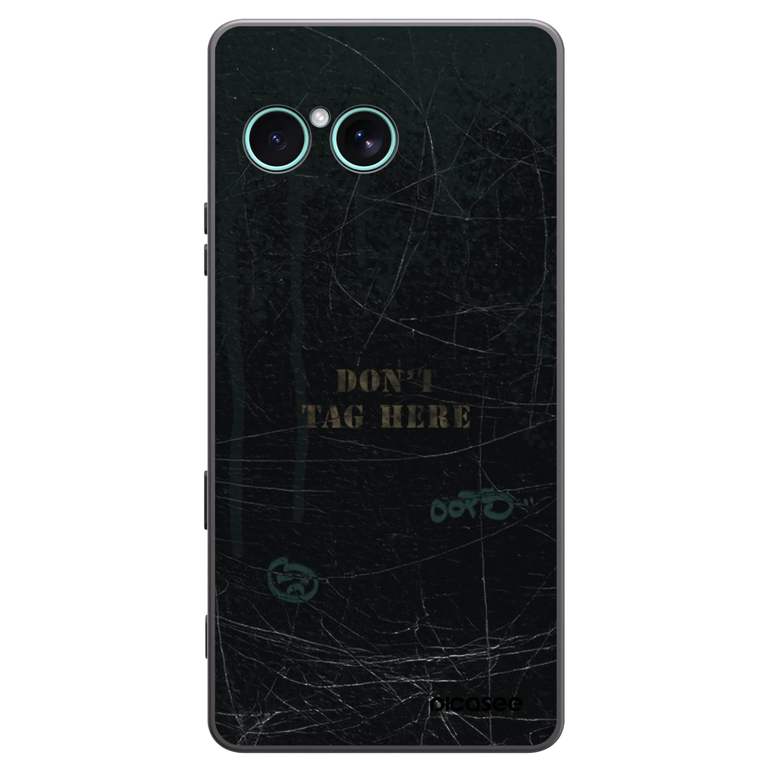 Picasee husă neagră din silicon pentru Sony Xperia 10 VII - DON´T TAG