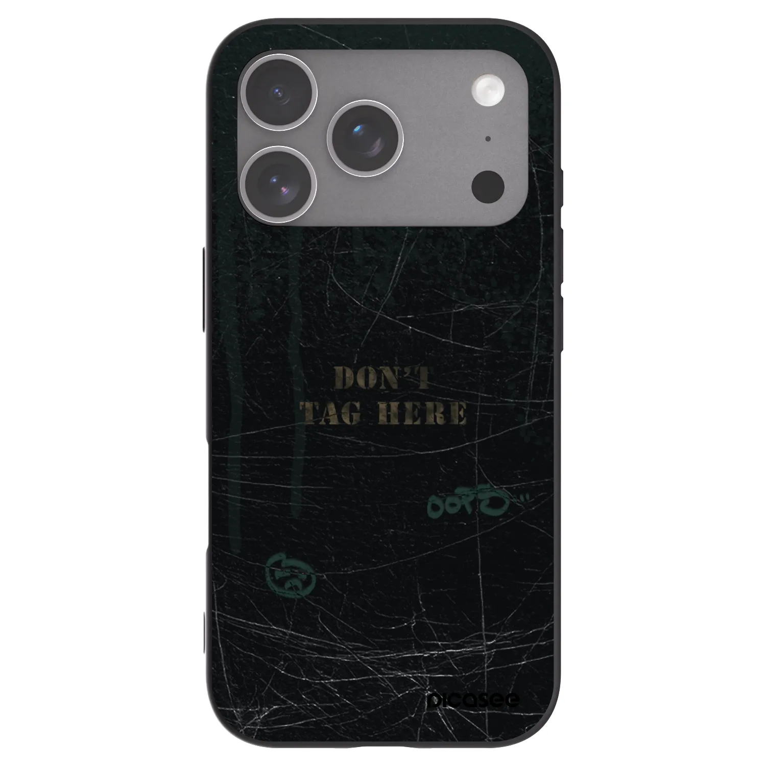 Picasee husă neagră din silicon pentru Apple iPhone 18 Pro - DON´T TAG