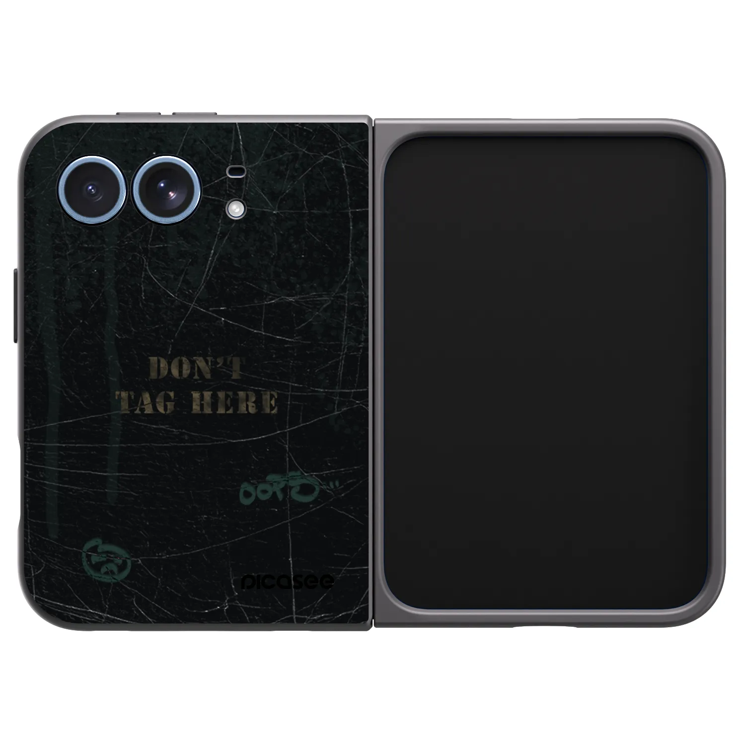 Picasee husă neagră din silicon pentru Apple iPhone Duo - DON´T TAG