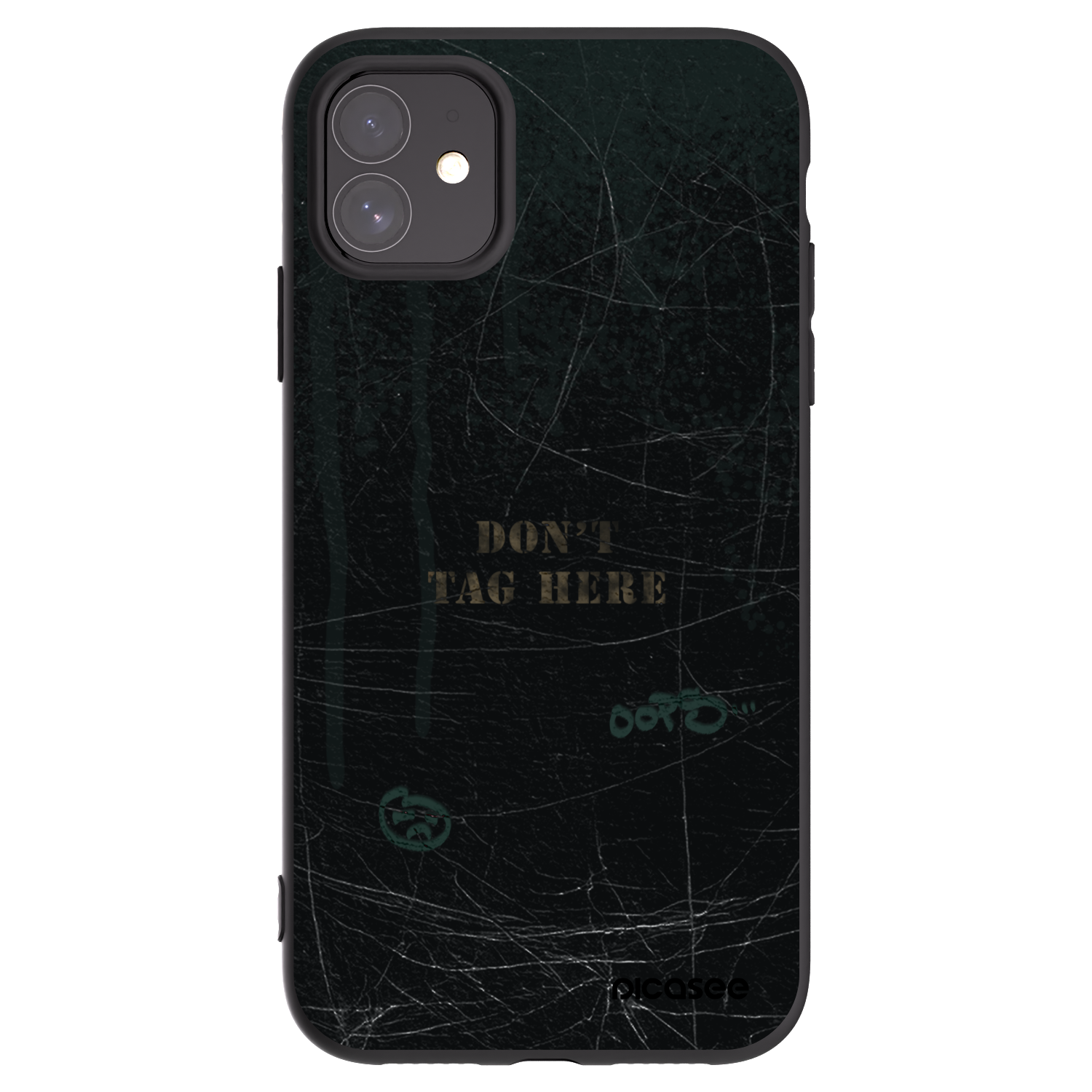 Picasee husă neagră din silicon pentru Apple iPhone 11 - DON´T TAG