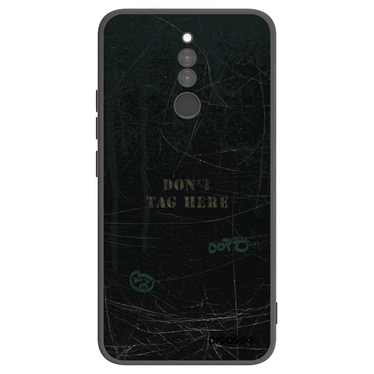 Picasee husă neagră din silicon pentru Xiaomi Redmi 8 - DON´T TAG