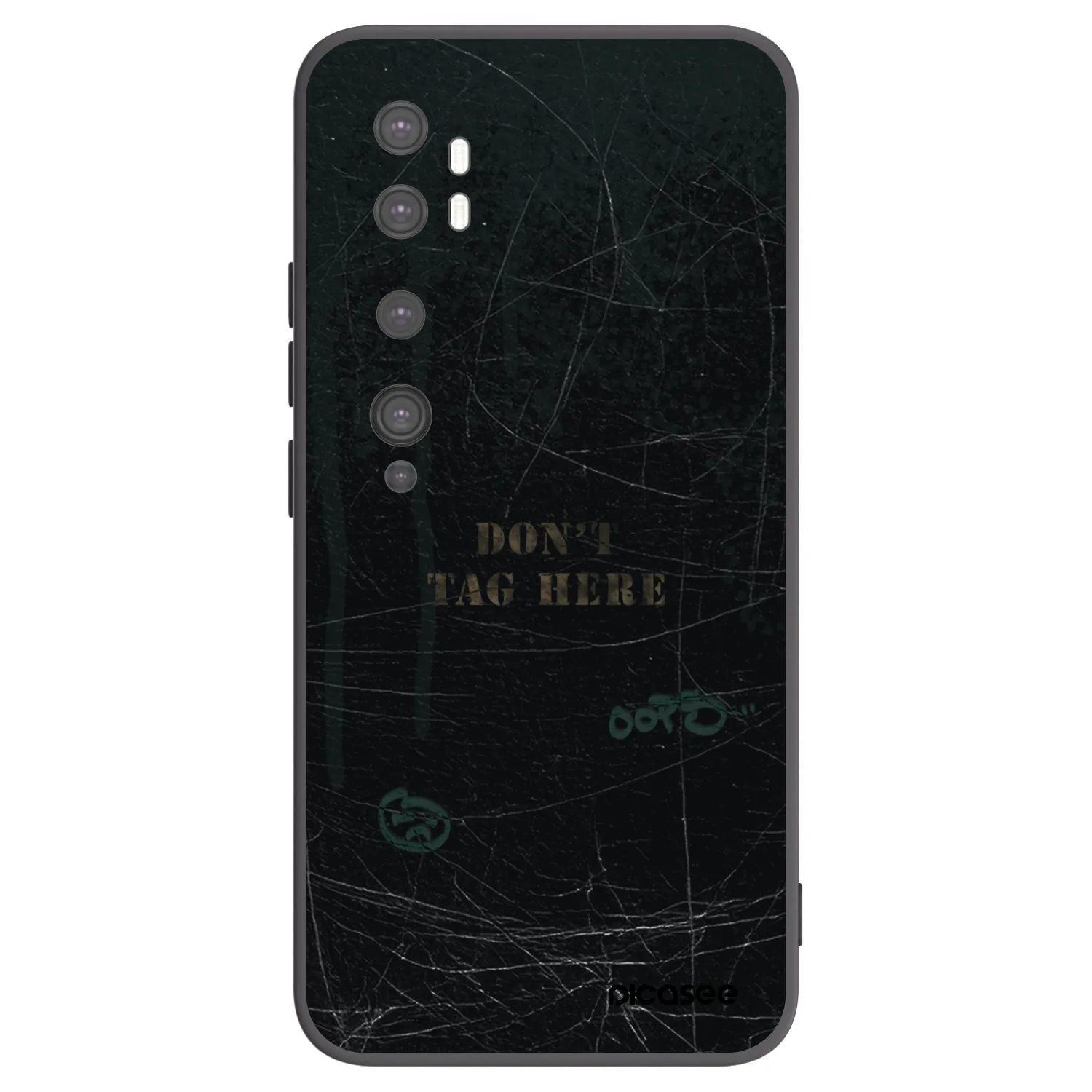 Picasee husă neagră din silicon pentru Xiaomi Mi Note 10 (Pro) - DON´T TAG
