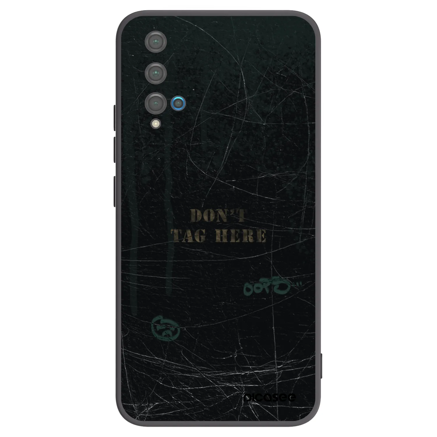 Picasee husă neagră din silicon pentru Huawei Nova 5T - DON´T TAG