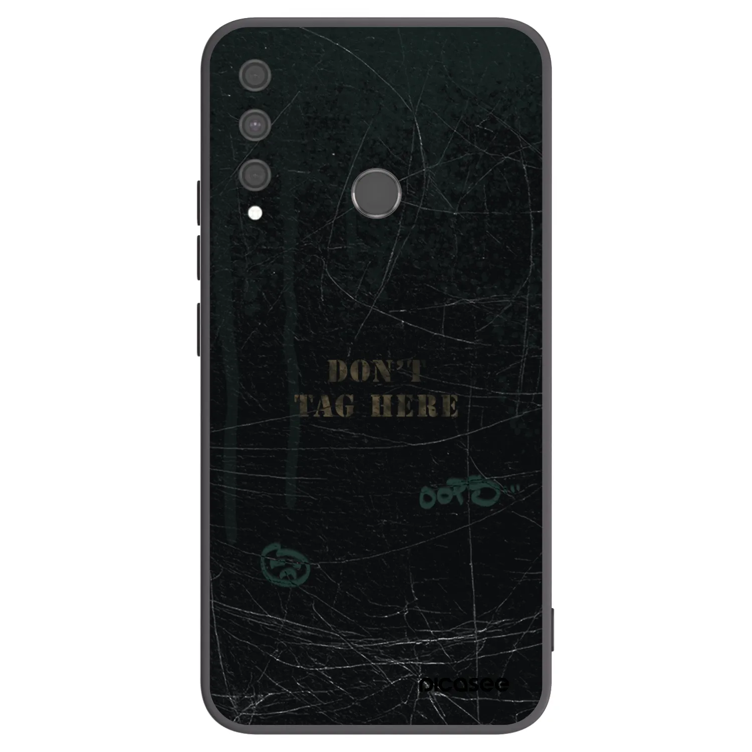 Picasee husă neagră din silicon pentru Huawei P40 Lite E - DON´T TAG