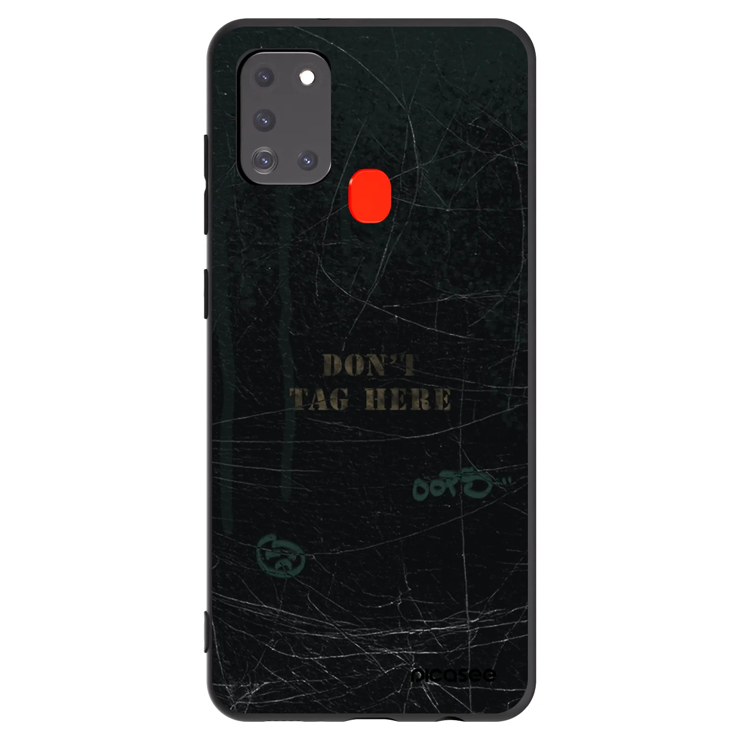 Picasee husă neagră din silicon pentru Samsung Galaxy A21s - DON´T TAG