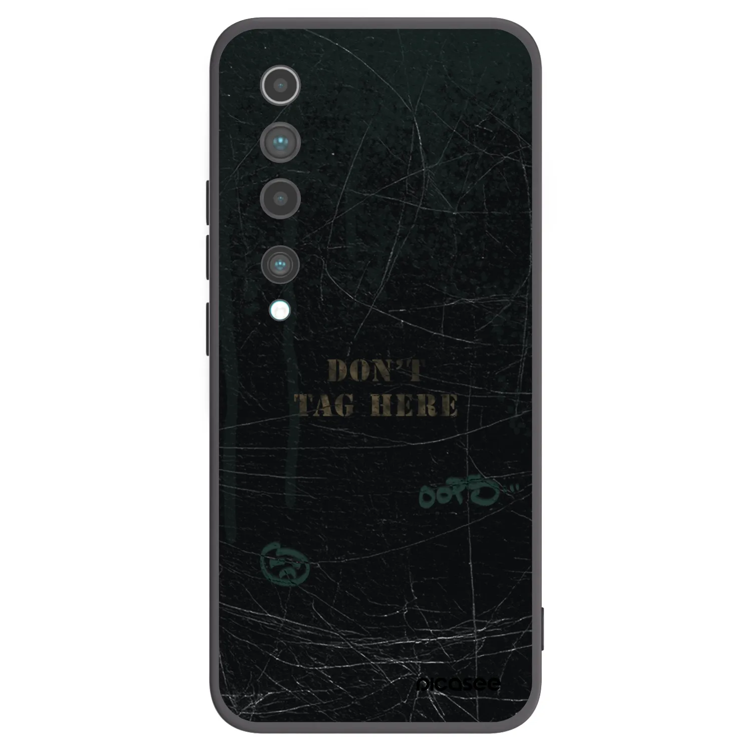 Picasee husă neagră din silicon pentru Xiaomi Mi 10 - DON´T TAG