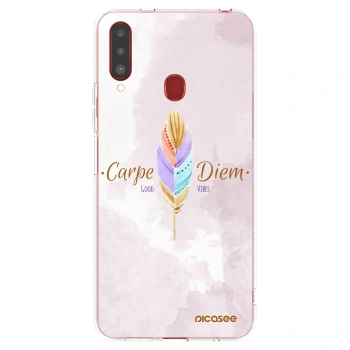Picasee husă transparentă din silicon pentru Samsung Galaxy A20s - Carpe Diem