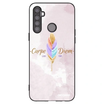 Picasee husă neagră din silicon pentru Realme 6i - Carpe Diem