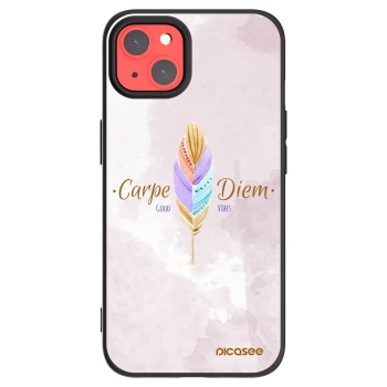 Picasee husă neagră din silicon pentru Apple iPhone 13 - Carpe Diem