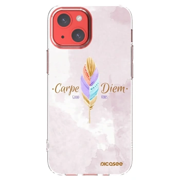Picasee husă transparentă din silicon pentru Apple iPhone 13 mini - Carpe Diem