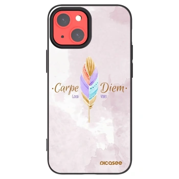 Picasee husă neagră din silicon pentru Apple iPhone 13 mini - Carpe Diem