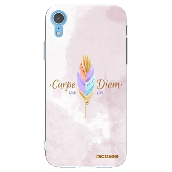 Picasee husă transparentă din silicon pentru Apple iPhone XR - Carpe Diem