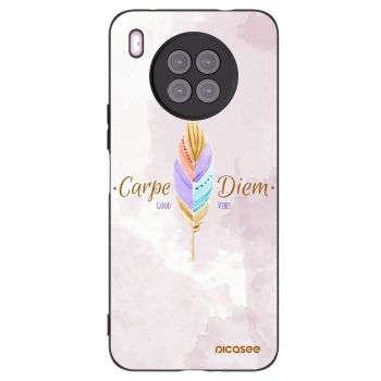 Picasee husă neagră din silicon pentru Huawei Nova 8i - Carpe Diem