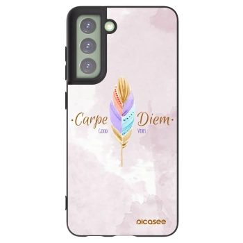 Picasee husă neagră din silicon pentru Samsung Galaxy S21 FE 5G - Carpe Diem