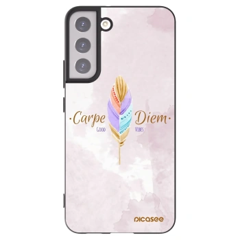 Picasee husă neagră din silicon pentru Samsung Galaxy S22+ 5G - Carpe Diem