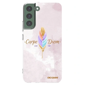 Picasee husă transparentă din silicon pentru Samsung Galaxy S22+ 5G - Carpe Diem