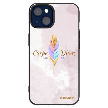 Picasee husă neagră din silicon pentru Apple iPhone 14 - Carpe Diem