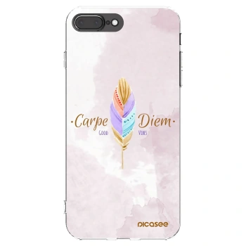 Picasee husă transparentă din silicon pentru Apple iPhone 8 Plus - Carpe Diem