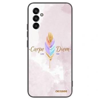 Picasee husă neagră din silicon pentru Samsung Galaxy M13 M135F - Carpe Diem