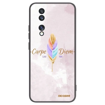 Picasee husă neagră din silicon pentru Honor 70 - Carpe Diem