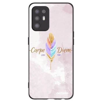Picasee husă neagră din silicon pentru OPPO A94 5G - Carpe Diem