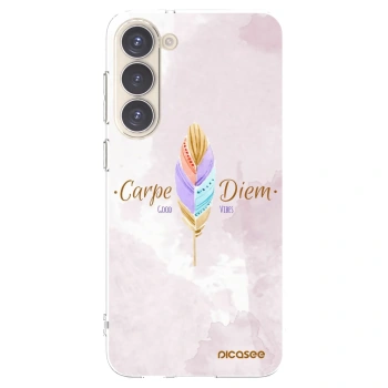 Picasee husă transparentă din silicon pentru Samsung Galaxy S23+ 5G - Carpe Diem