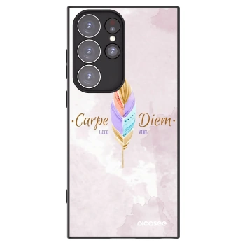 Picasee husă neagră din silicon pentru Samsung Galaxy S23 Ultra 5G - Carpe Diem