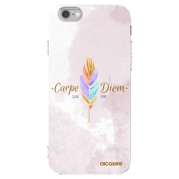 Picasee husă transparentă din silicon pentru Apple iPhone 6/6S - Carpe Diem