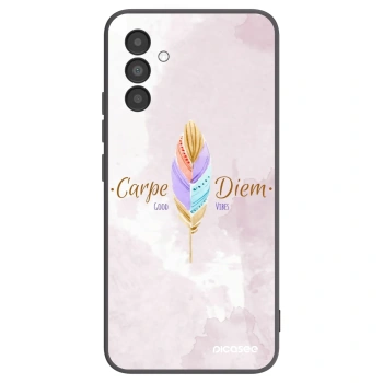 Picasee husă neagră din silicon pentru Samsung Galaxy A04s A047F - Carpe Diem