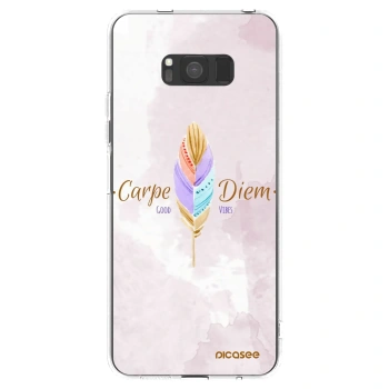 Picasee husă transparentă din silicon pentru Samsung Galaxy S8 G950F - Carpe Diem