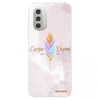 Picasee husă transparentă din silicon pentru Motorola Moto G51 - Carpe Diem
