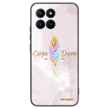 Picasee husă neagră din silicon pentru Honor 70 Lite - Carpe Diem