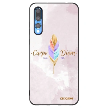 Picasee husă neagră din silicon pentru Huawei P20 Pro - Carpe Diem