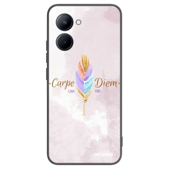 Picasee husă neagră din silicon pentru Realme C33 (2023) - Carpe Diem
