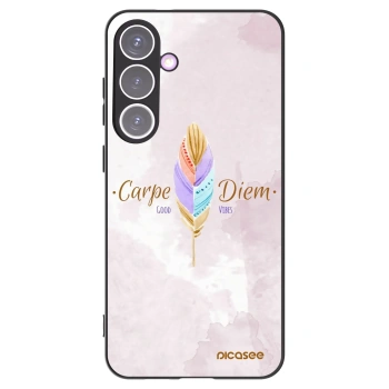 Picasee husă neagră din silicon pentru Samsung Galaxy S24+ S926B 5G - Carpe Diem