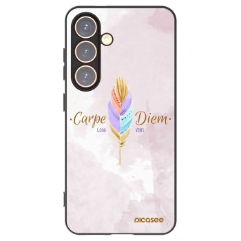 Picasee husă neagră din silicon pentru Samsung Galaxy S24 S921B 5G - Carpe Diem