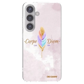 Picasee husă transparentă din silicon pentru Samsung Galaxy S24 S921B 5G - Carpe Diem