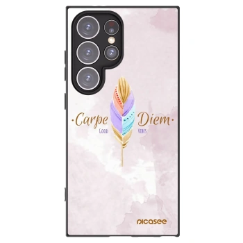 Picasee husă neagră din silicon pentru Samsung Galaxy S24 Ultra S928B 5G - Carpe Diem
