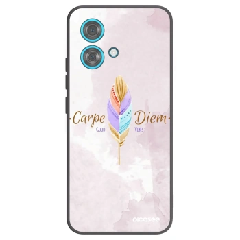 Picasee husă neagră din silicon pentru Motorola Edge 40 Neo - Carpe Diem